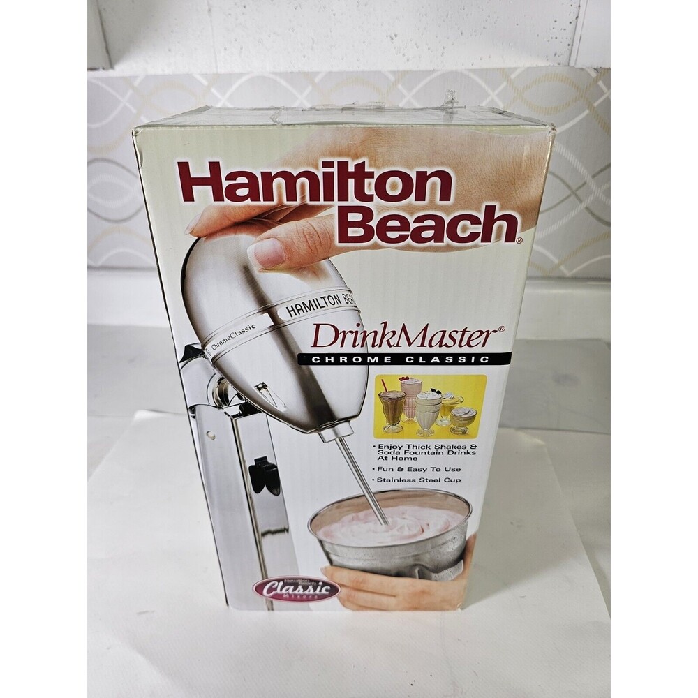 HAMILTON BEACH DRINK MASTER CLASSIC MIXER MILKSHAKE MAKER 730 C Chrome
